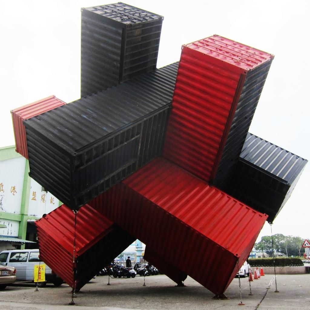 Kaohsiung Container Art That Recycles Shipping Containers Into An Art Work Installation Street Art Container Architecture Installation Art