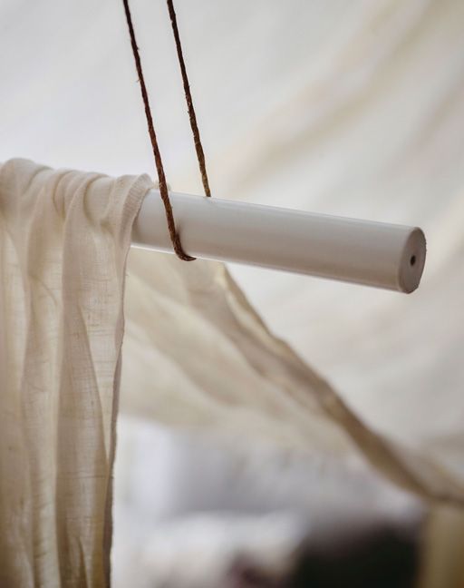 Hang a fabric of your choice over two poles to create an easy bedroom canopy Ceiling Bed, Office Ceiling, Massage Therapy Rooms, Massage Room, Sexy Bedroom, Elegant Bedroom, Home Decor Bedroom, Kid Room Decor, Fairytale Bedroom