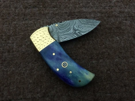 |NB KNIVES| CUSTOM HANDMADE DAMASCUS POCKET KNIFE WITH LEATHER SHEATH – NB Knives Damascus Sword, Damascus Ring, Folding Pocket Knife, Folding Knives, Damascus Steel Pocket Knife, Dagger Knife, Bowie Knife, Pocket Clip, Hunting Knife
