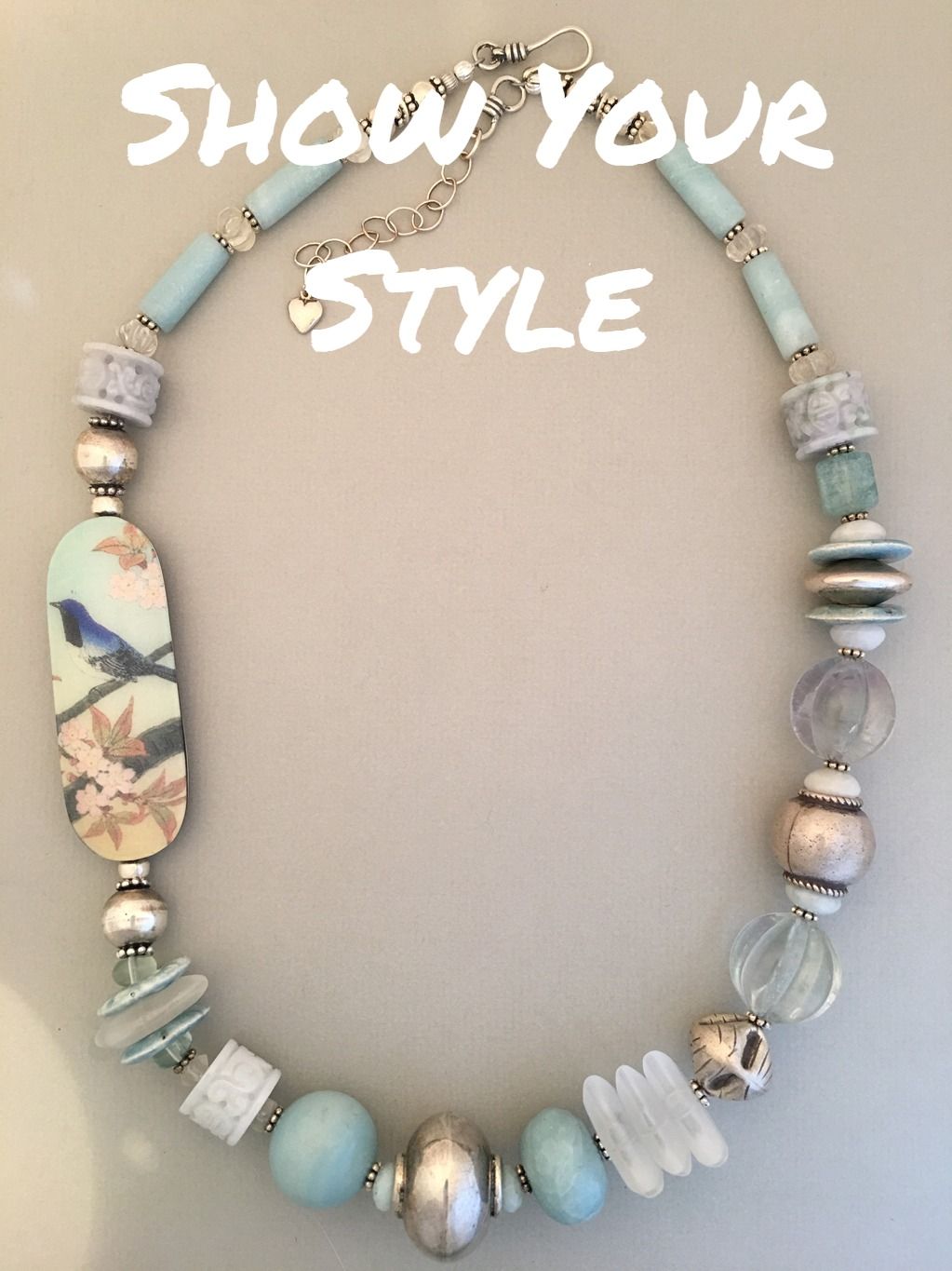 Artisan Handcrafted OOAK Double Strand Lapis Lazuli Multi Colored Semi Precious Stone Sterling Silver Bohemian Hippie Bracelet