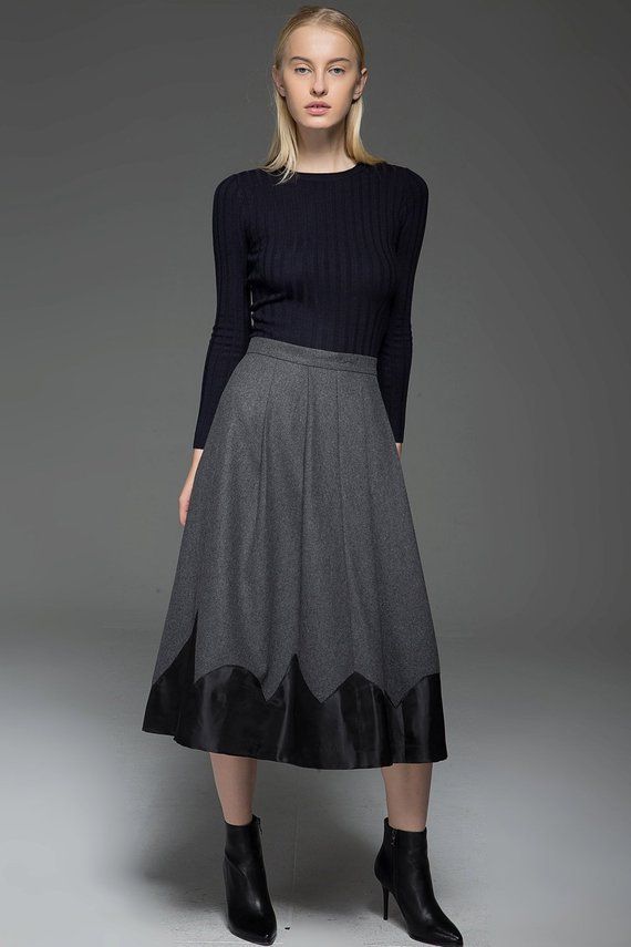gray skirt, wool skirt, womens skirts, pleated skirt, winter skirt, long skirt, warm skirt, office skirt, gray wool skirt, work skirt C773 gray skirt, wool skirt, womens skirts, pleated skirt, winter skirt, long skirt, warm skirt, office skirt, gray wool skirt, work skirt C773