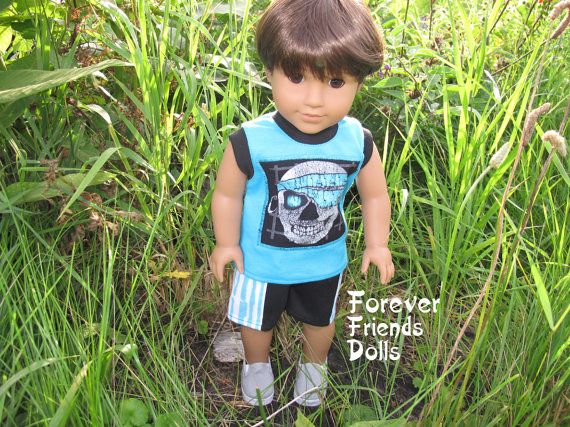 American Girl Doll Customized As OOAK Boy - Ian #boydollsincamo