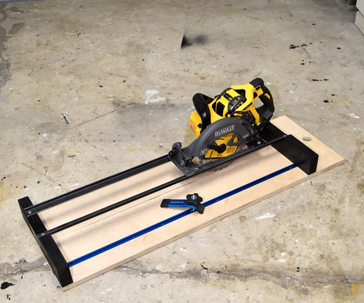 How to Make a Circular Saw Crosscut Jig and Router Guide 2 in 1 #WoodworkingPlansBench