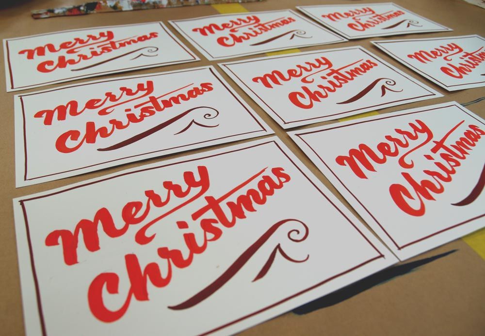hand lettered christmas cards danthonia designs blog from our