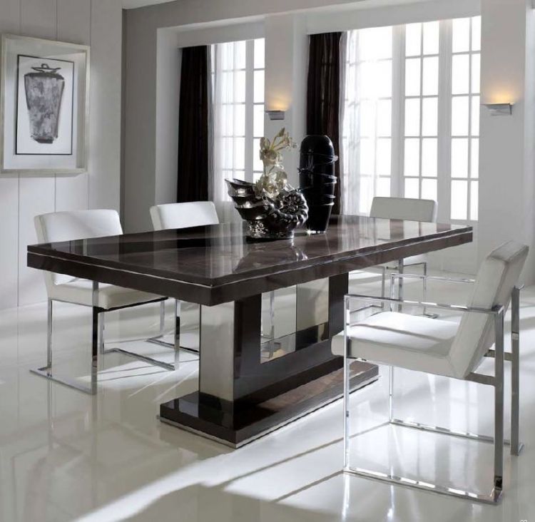 Elegante Mesa De Comedor Extensible Hasta 50cm Extra Disponible En Varios Acabados Mesas De Comedor Modernas Comedores De Marmol Mesas De Comedor Extensibles