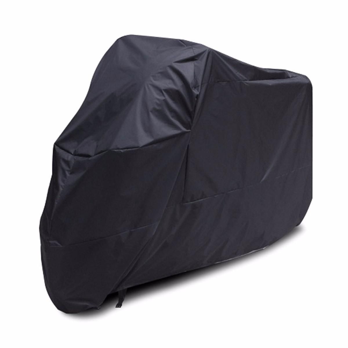 XXXL Black Motorcycle Cover Waterproof 295x110x140cm For 400cc-1000cc ...