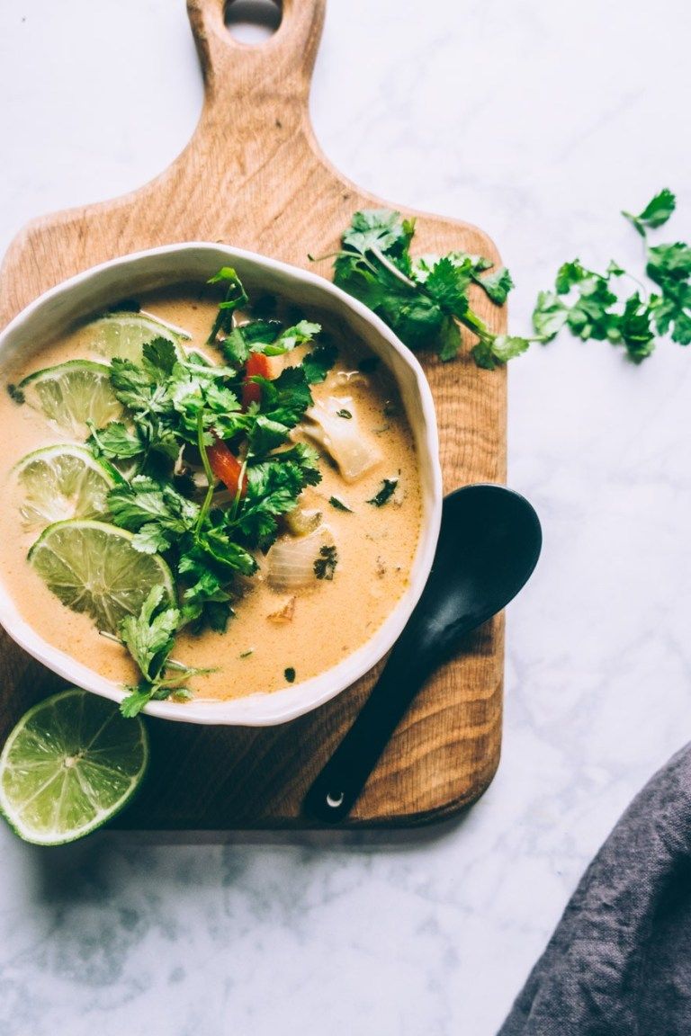 Thai Coconut Milk Cauliflower Soup Vegan Paleo Whole30 Thai Coconut Milk Cauliflower Soup Vegan Paleo Whole30