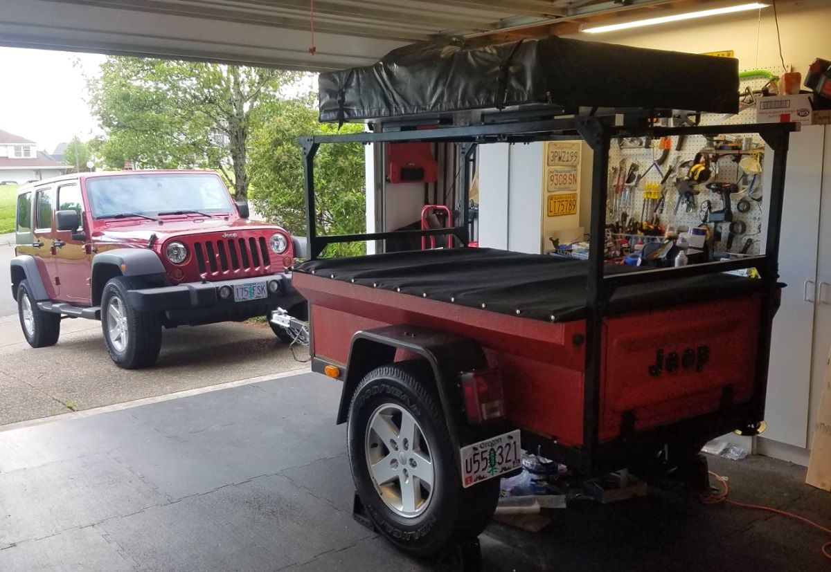 4x4 trailer with roof top tent 4x4 trailer with roof top tent