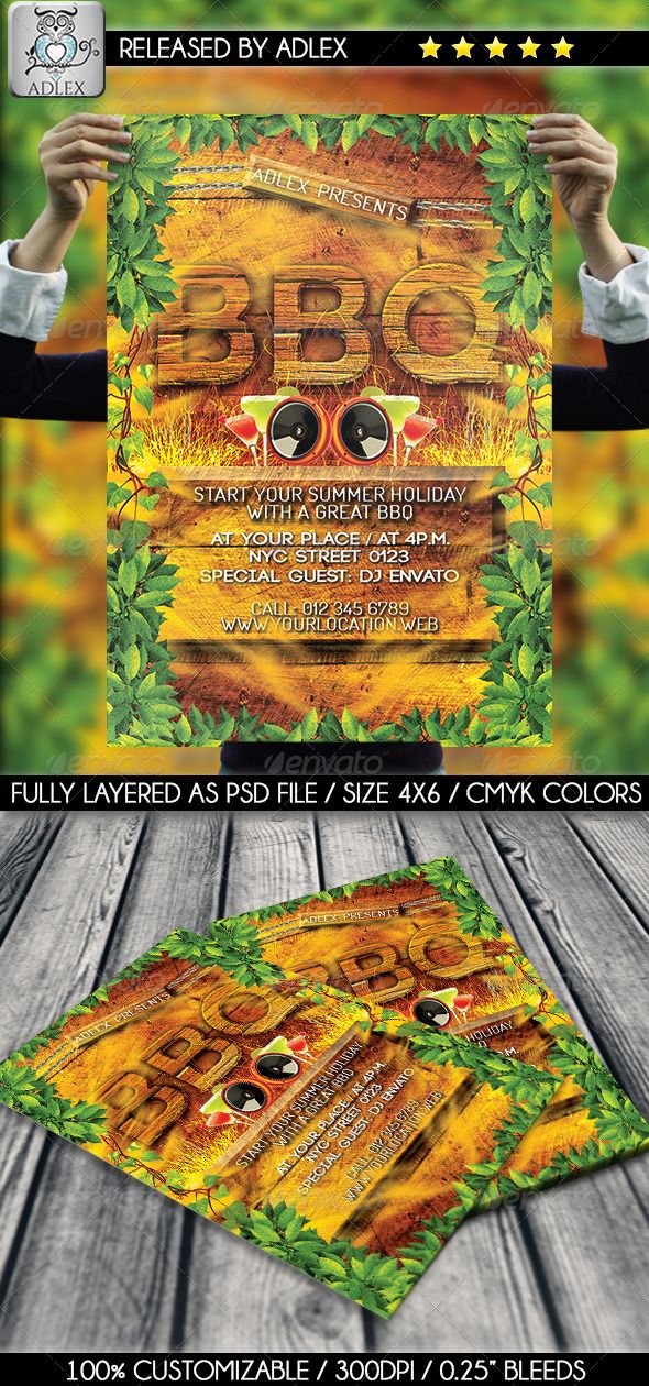 barbeque bbq flyer flyer template event flyers and font logo barbeque flyers