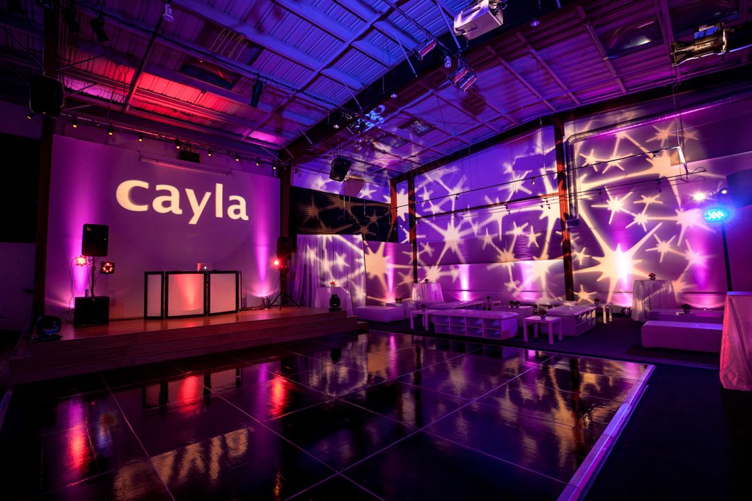 Club Theme Bar Bat Mitzvah Name Gobo In Lights Splatter Club Theme Bar Bat Mitzvah Name Gobo In Lights Splatter Lighting Design Purple Blue Lounge By Db Creativity