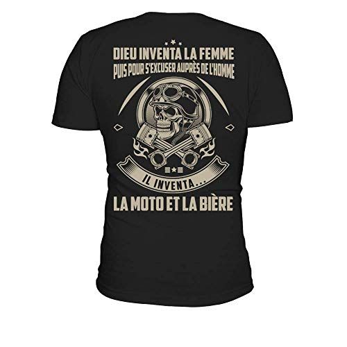 Biker T-Shirt Homme Panhead Chopper Moto Motard Noir Taille S-XXXL