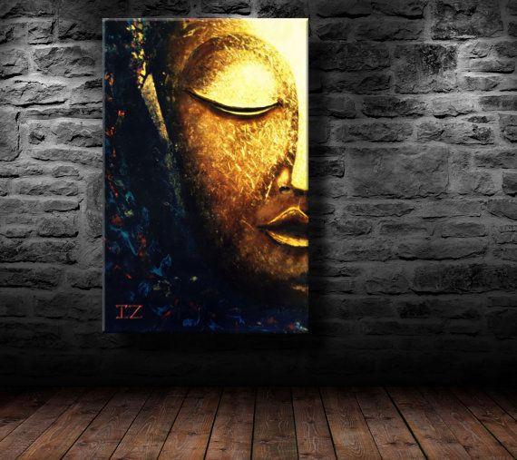 Oil Painting Modern Art Glowing Buddha Canvas Paintings On Oil Painting Modern Art Glowing Buddha Canvas Paintings On Wall Abs