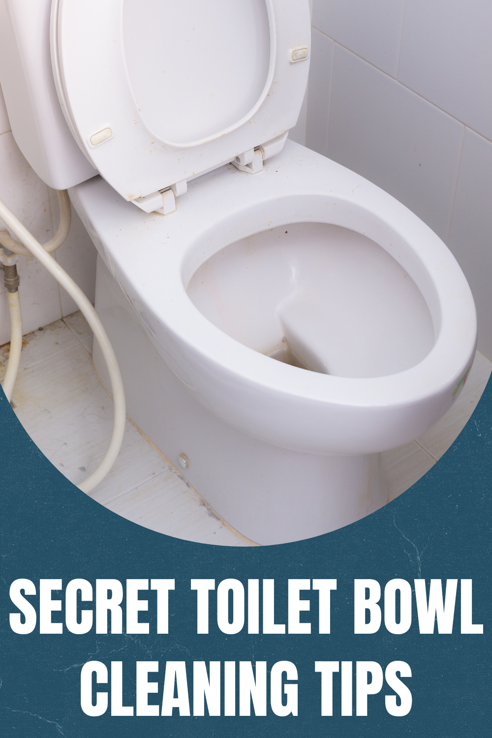 Visual guide showcasing various cleaning methods for toilet bowl stains.