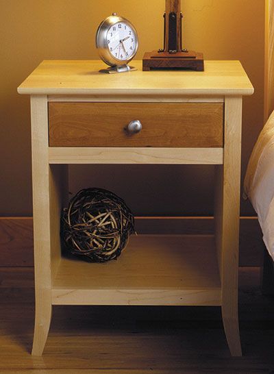Maple & Cherry Nightstand Woodworking Plan from WOOD ... Maple & Cherry Nightstand Woodworking Plan from WOOD ...
