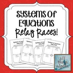 Pre Algebra Activities, Algebra Resources, Teaching Algebra, School Algebra, High School Math Teacher, Algebra I, Middle School Math, Maths, Algebra Review