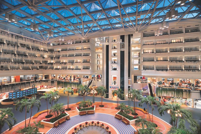 Hyatt Regency Orlando International Airport Florida Resorts Mco Hotel Near Walt Disney World Hyatt Regency Orlando International Airport