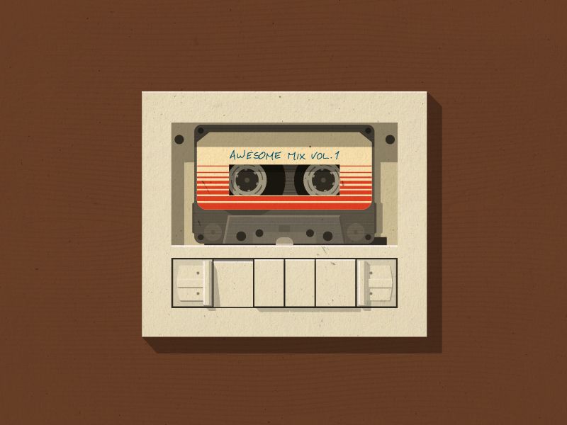 02 Gotg Guardians Of The Galaxy Awesome Mix Vol 1 Cassette Etsy Minimalist Poster Guardians Of The Galaxy Poster Prints
