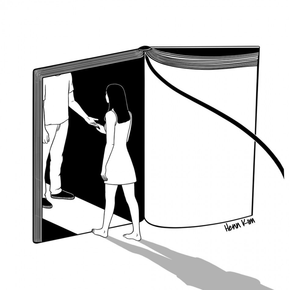 These Minimal Black White Illustrations Are For Book Lovers