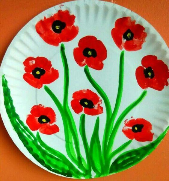 Mother’s Day Picture Flower Pot Bouquet #remembrancedaycraftsforkids