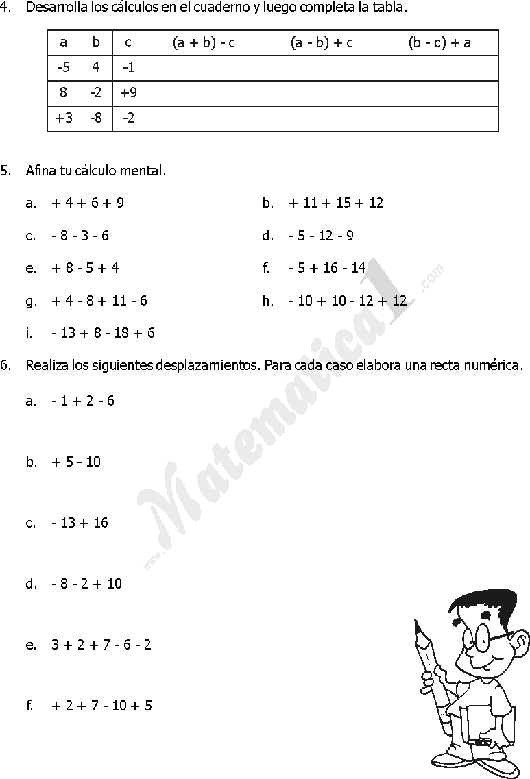 26 Ideas De Operaciones Con Numeros Enteros Numeros Enteros Ejercicios Matematicos Secundaria Resta De Numeros Enteros