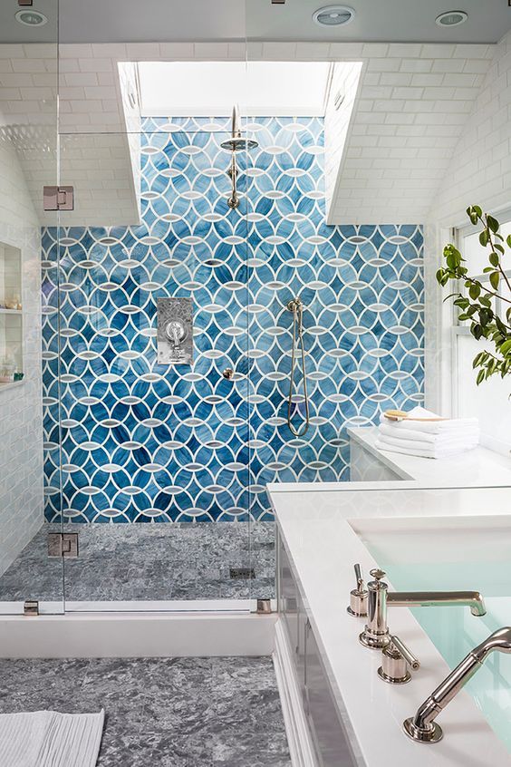 Divine Renovation Shower Tiles Blue Patterned Design Homey Divine Renovation Shower Tiles Blue Patterned Design