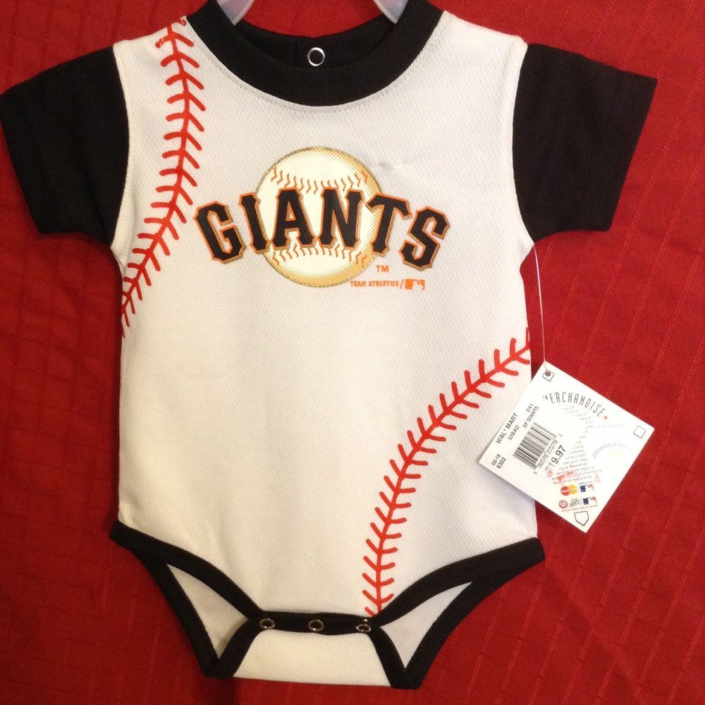 San Francisco Giants Infant Boys One Piece Romper Sz 36