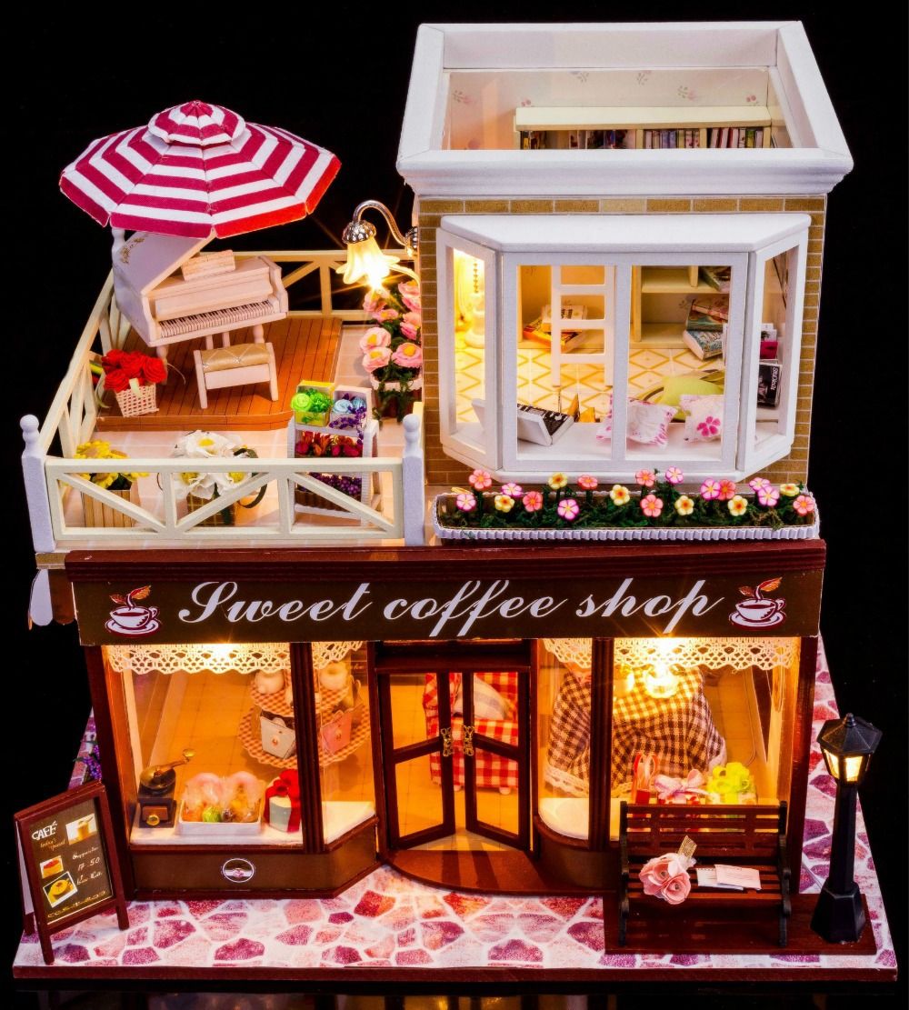 diy miniature dollhouse kit glue