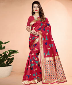 Banarasi Saree Banarasi Sarees, Silk Sarees, Long Cut, Spring Sale, How To Dye Fabric, Blouse Online, Head To Toe, Pink Fabric, Color Shades