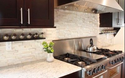 Kitchen Back Splash Designs With Stone Kitchen Backsplash