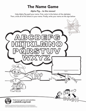 Super why worksheets