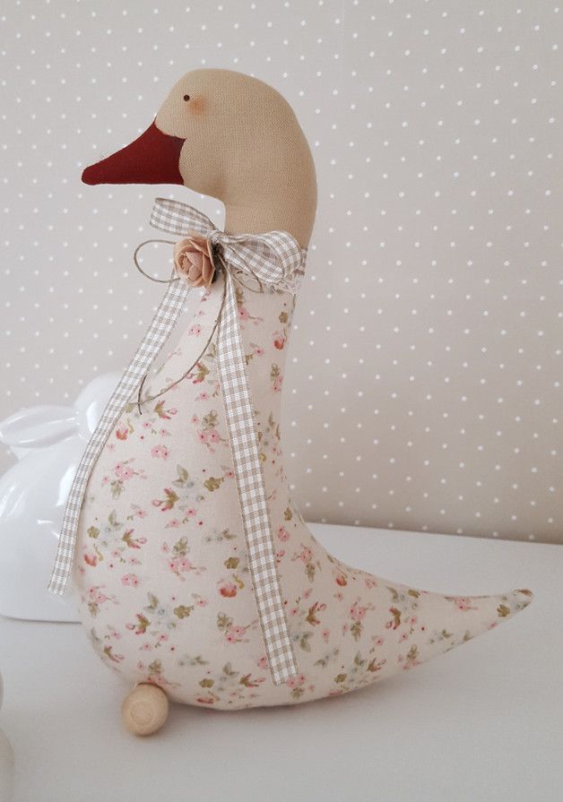 *** Süsse große Gans im angesagten Landhausstil!*** geschmückt mit einer Sch...