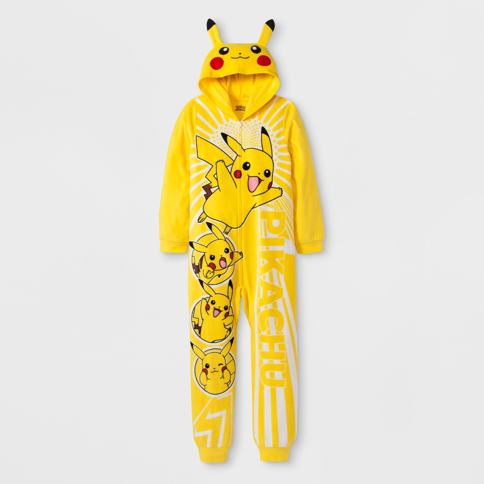 Boys Pokemon Pikachu Union Suit Yellow M Boy S Size Medium