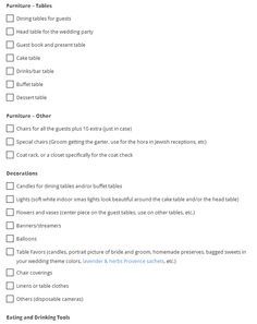 wedding dj checklist