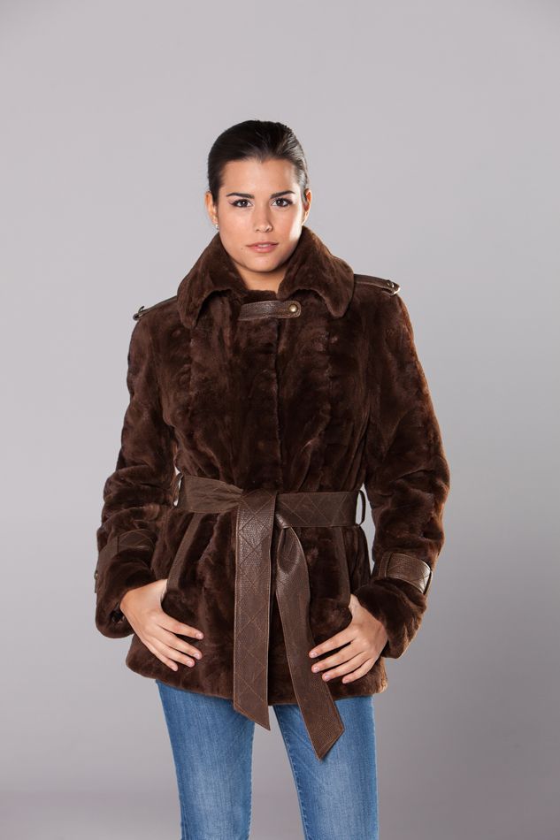 MarrónY Patas Chaqueta En De RasadoColor Visón Realizada kXuOZPi