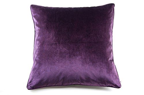 The Pillow Collection Ekati Plain Violet Down Filled Throw Pillow