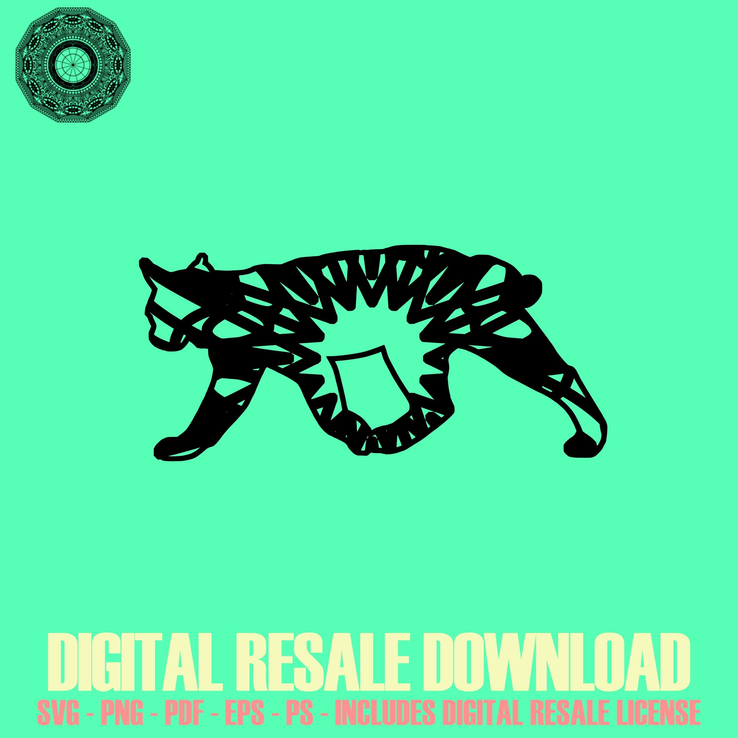 Download Wild Cat Mandala SVG November Collection Digital Download Image With Resale License | Cat ...