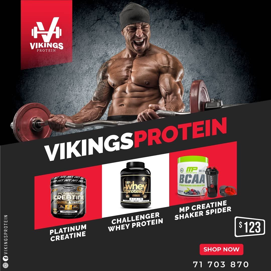 PLATINUM CREATINE CHALLENGER WHEY PROTEIN MP CREATINE SHAKER SPIDER #vikingsprotein ᴏꜰꜰᴇʀ 12...