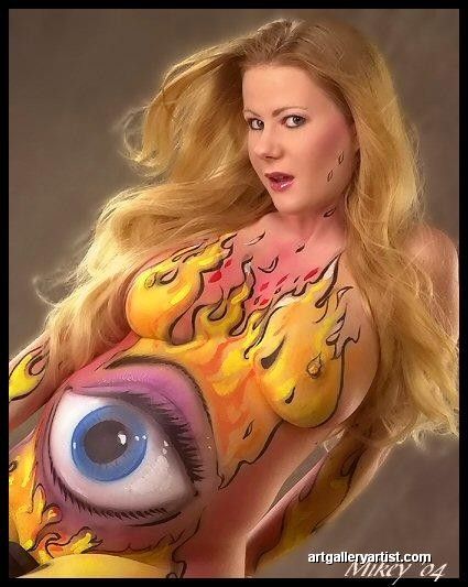Pin On Body Paint