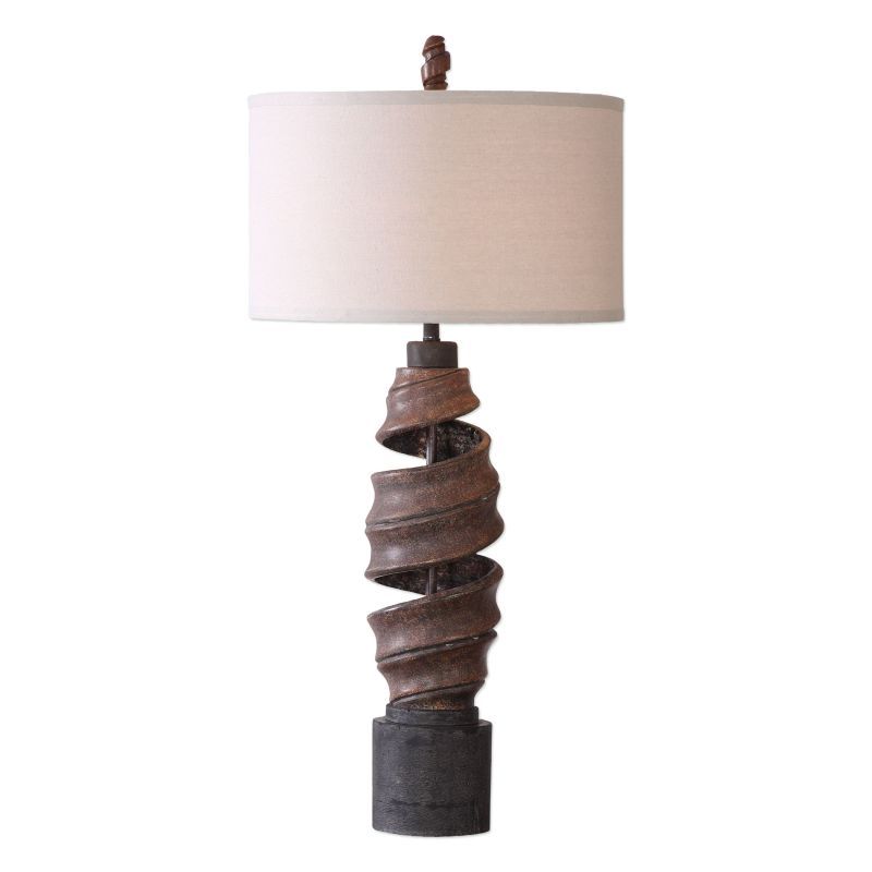 Uttermost 27541 1 Abrose Light 36 Inch Tall Table Lamp With Fabric Uttermost 27541 1 Abrose Light 36 Inch Tall Table Lamp With Fabric Shade Rust Lamps