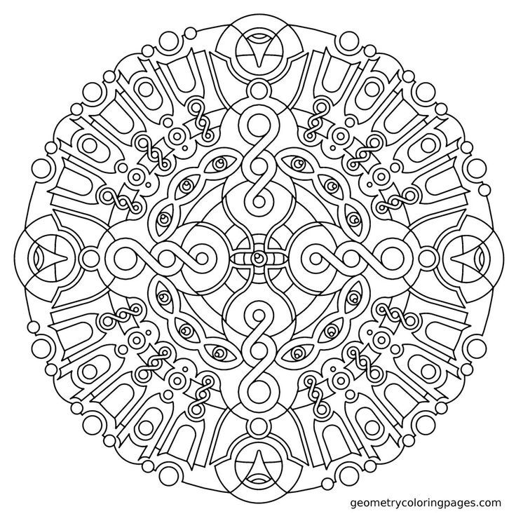 Geometry Coloring Pages Imgur Adult