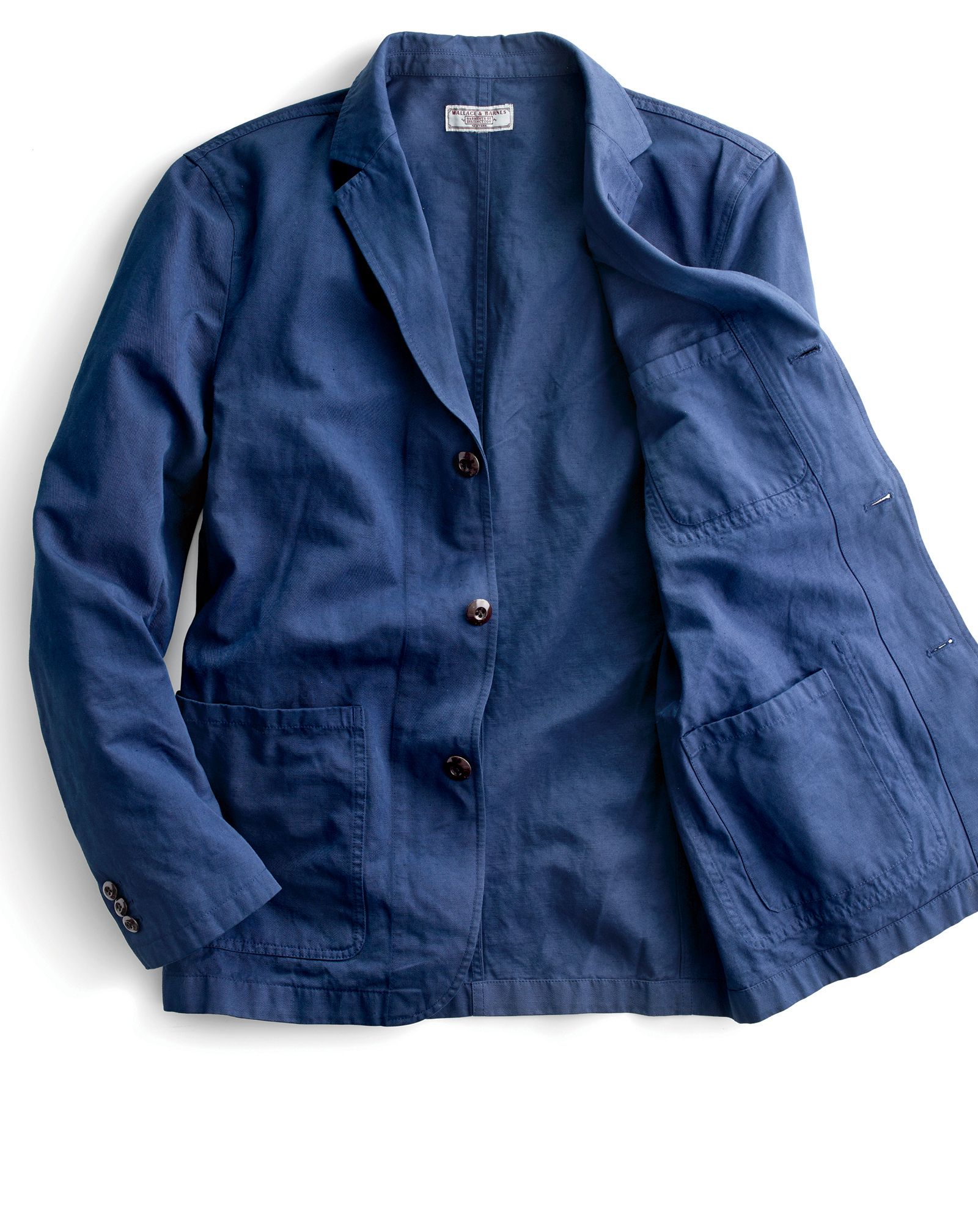 Mens Garment Dyed Blazer Jacket