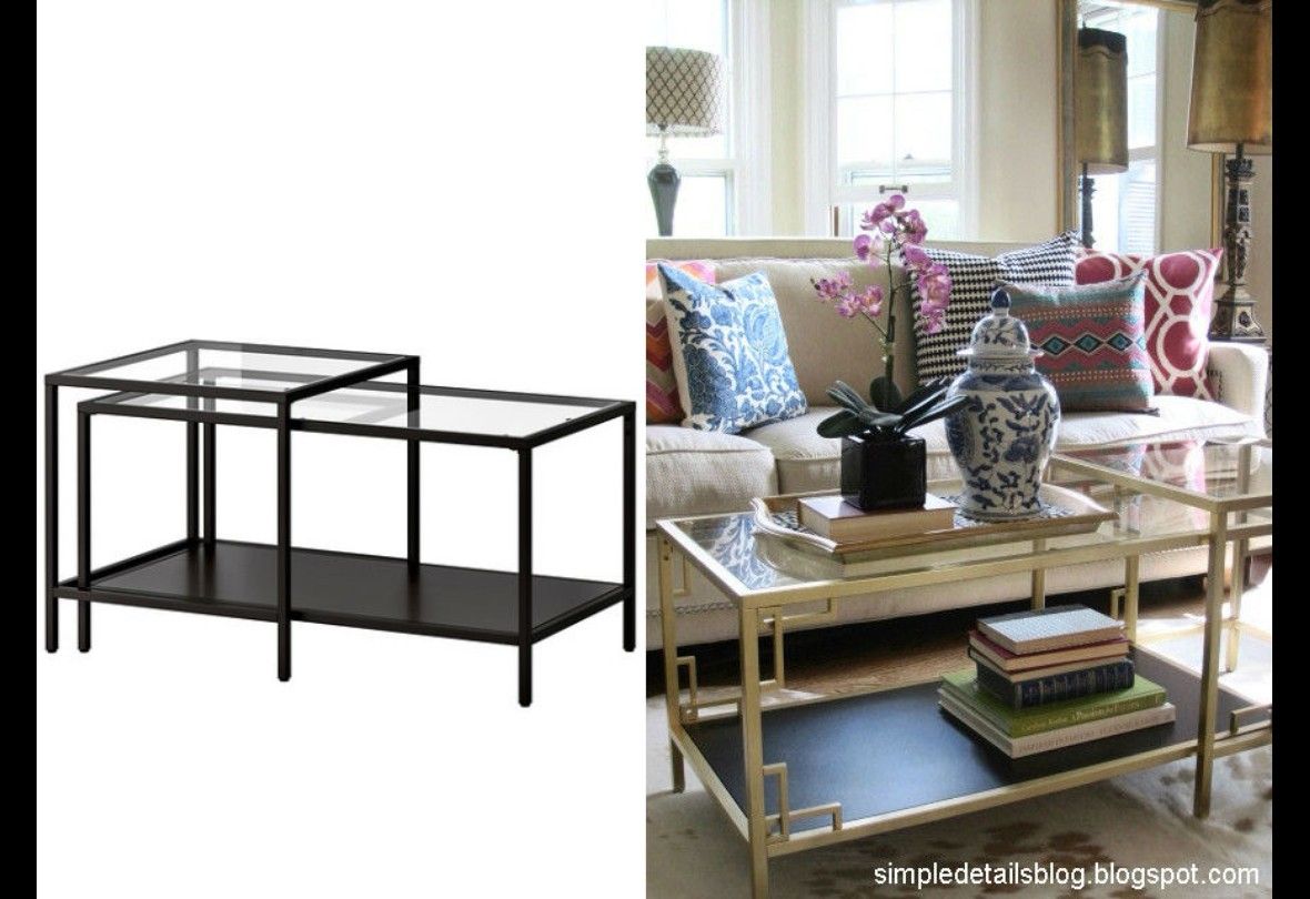 Canada Ikea Nesting Tables Drawers And Hack Canada Gold Sprayikea Furnitureikea Hacksikea Nesting
