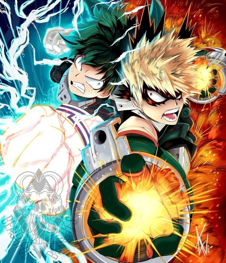Midoriya or Bakugo?? | Hero wallpaper, My hero, Anime
