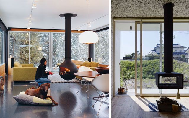 28 ideas para decorar el salón con chimeneas modernas de tiro visto - chimeneas modernas 28 ideas para decorar el salón con chimeneas modernas de tiro visto - chimeneas modernas
