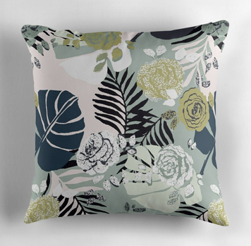 Jungle silhouette throw pillow Jungle silhouette throw pillow