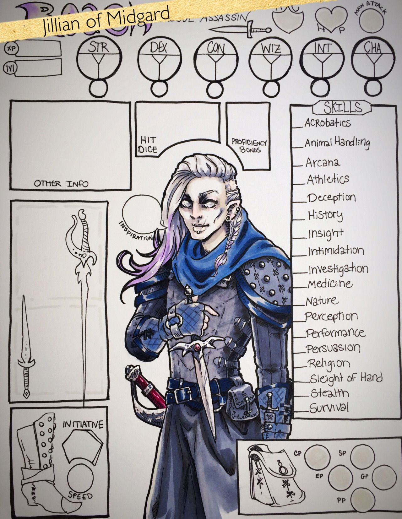my latest custom d d character sheet ask me about commissions custom dnd sheets