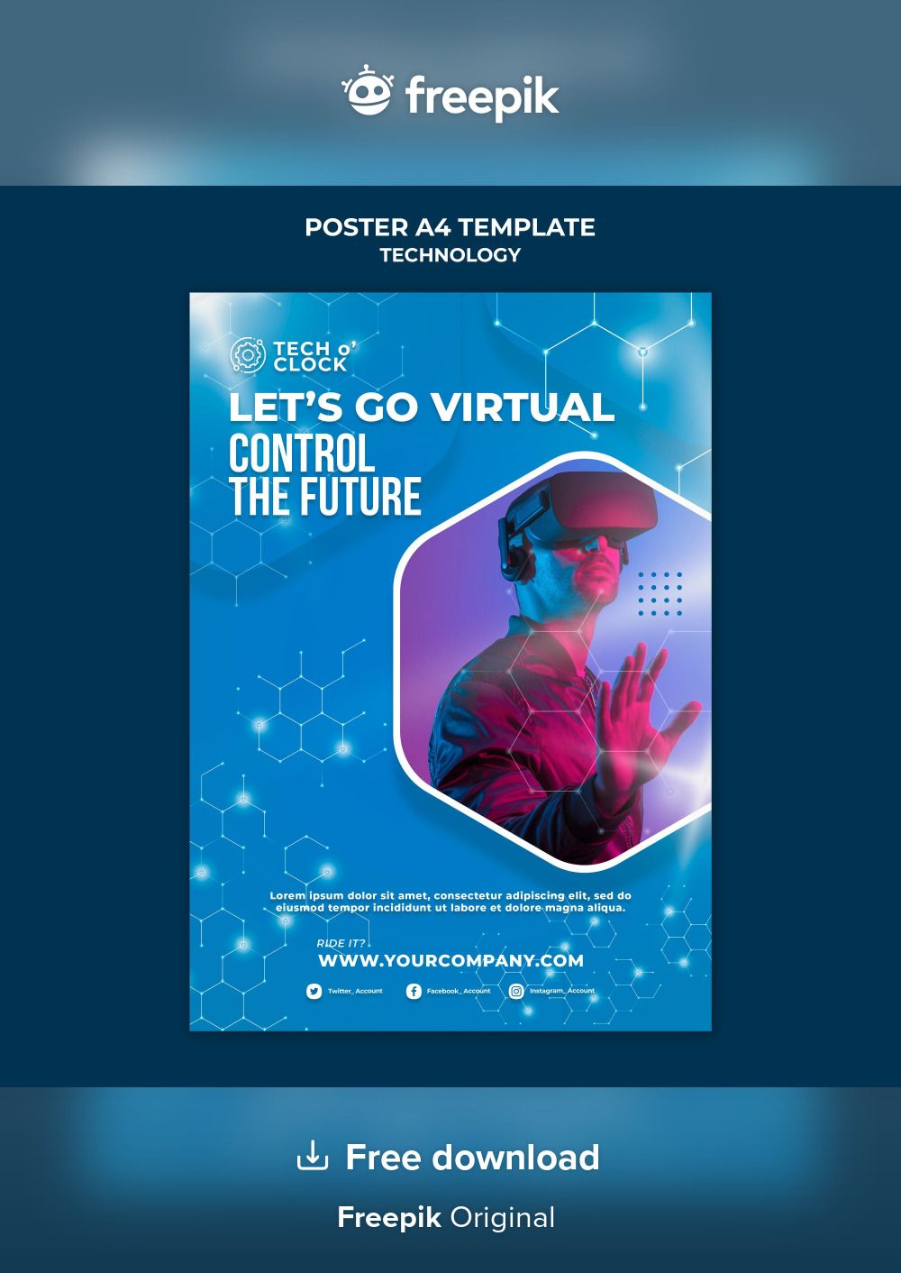 Free PSD Virtual Reality Device Poster Template In 2024 Technology my-land-bagpipe-sheet-music-learn-my-land-on-bagpipes