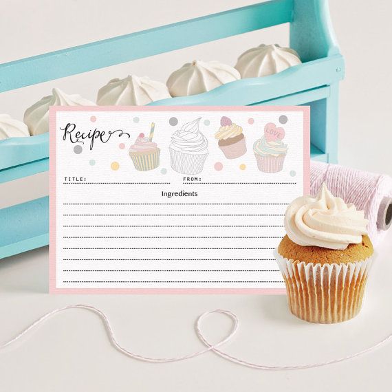 recipe cards 5x7