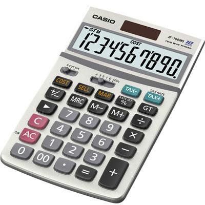 Casio HR8TM Handheld Printing Calculator - LCD AC Supply Power 12 Character s