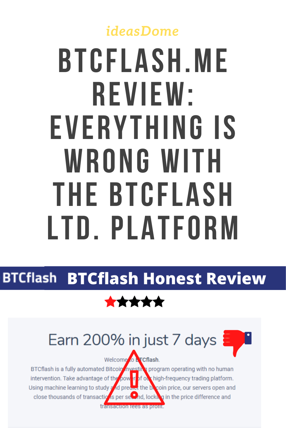 Btcflash.me Review Everything is wrong with the BTCflash